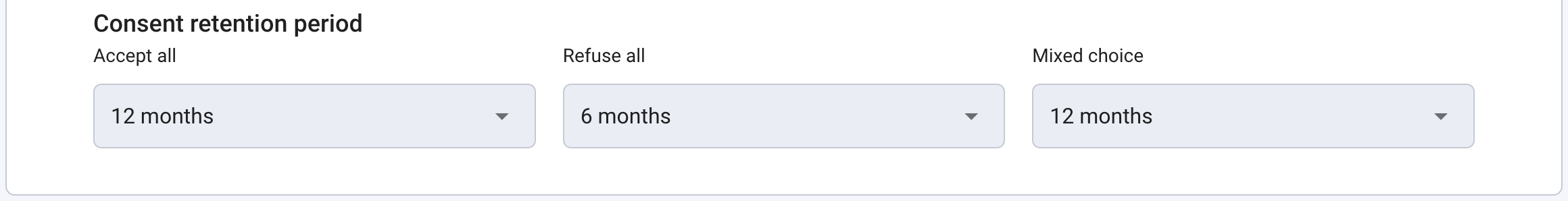 Add notice Advanced settings