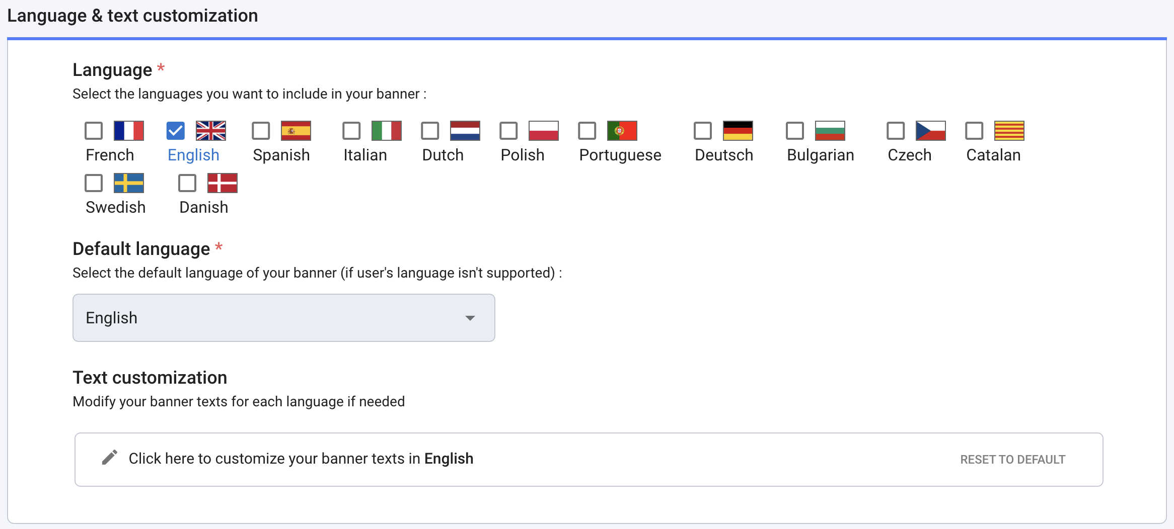 Add notice Text Translation