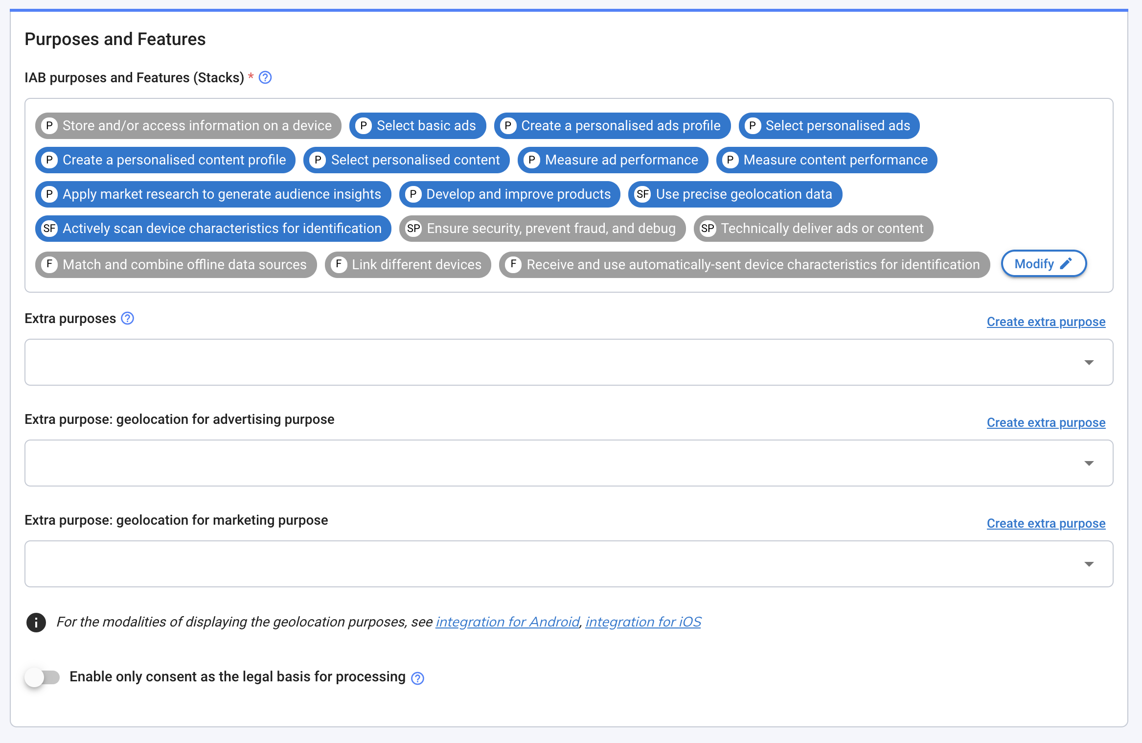 Create source Purposes and features 