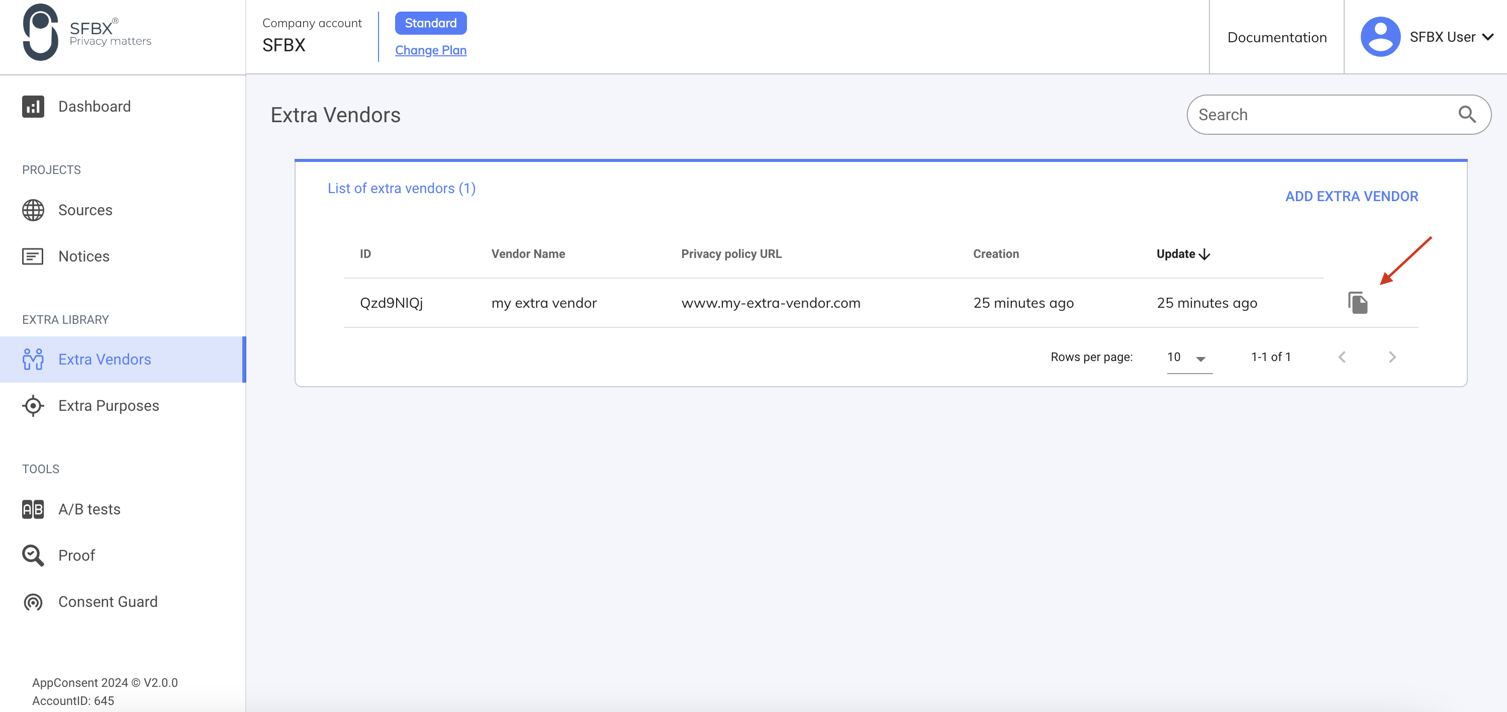 Google Tag Manager copy id extra vendor