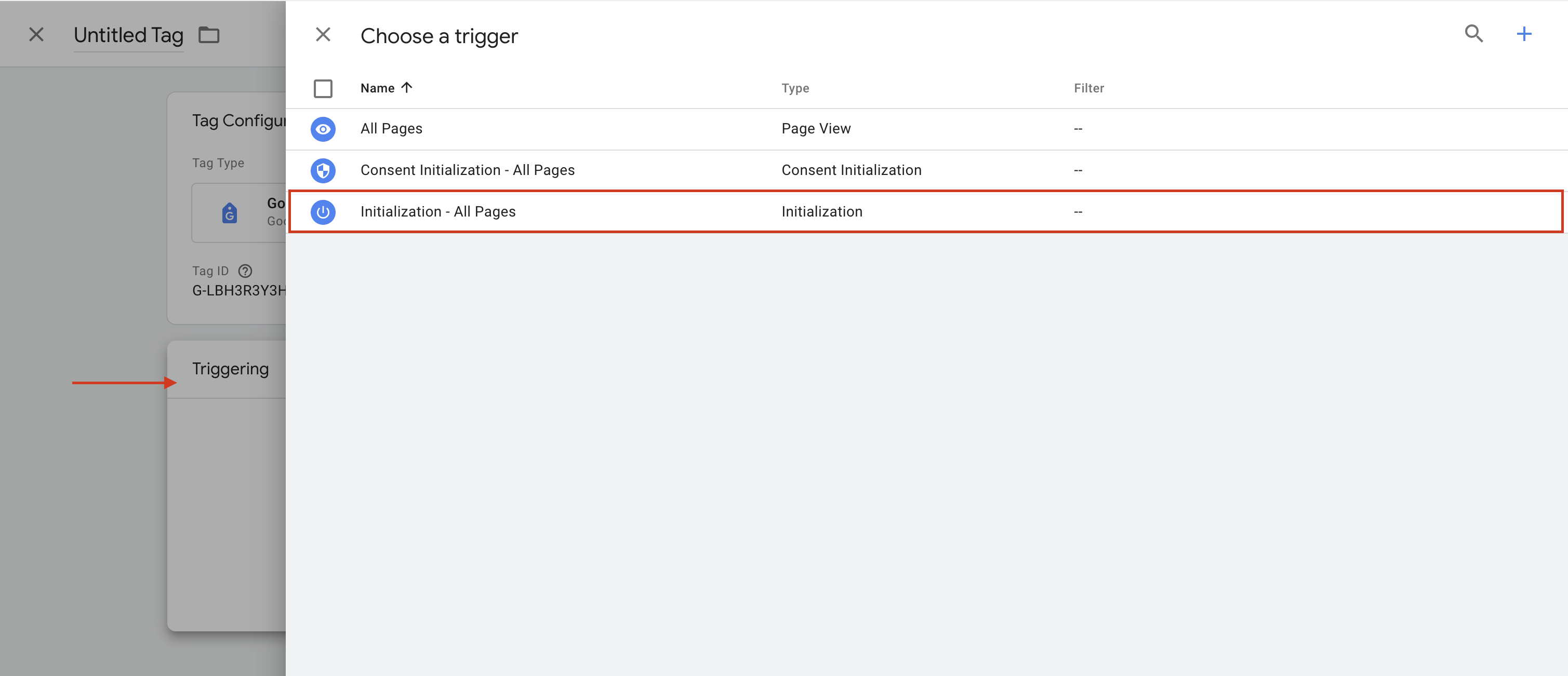 Google Analytics GCM signals in tag
