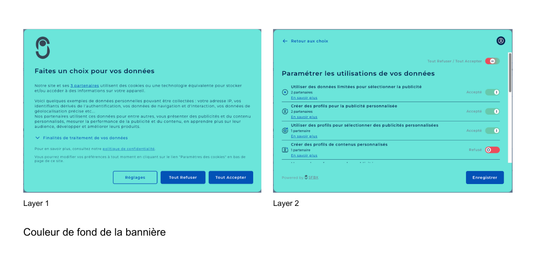 Edition header and background color