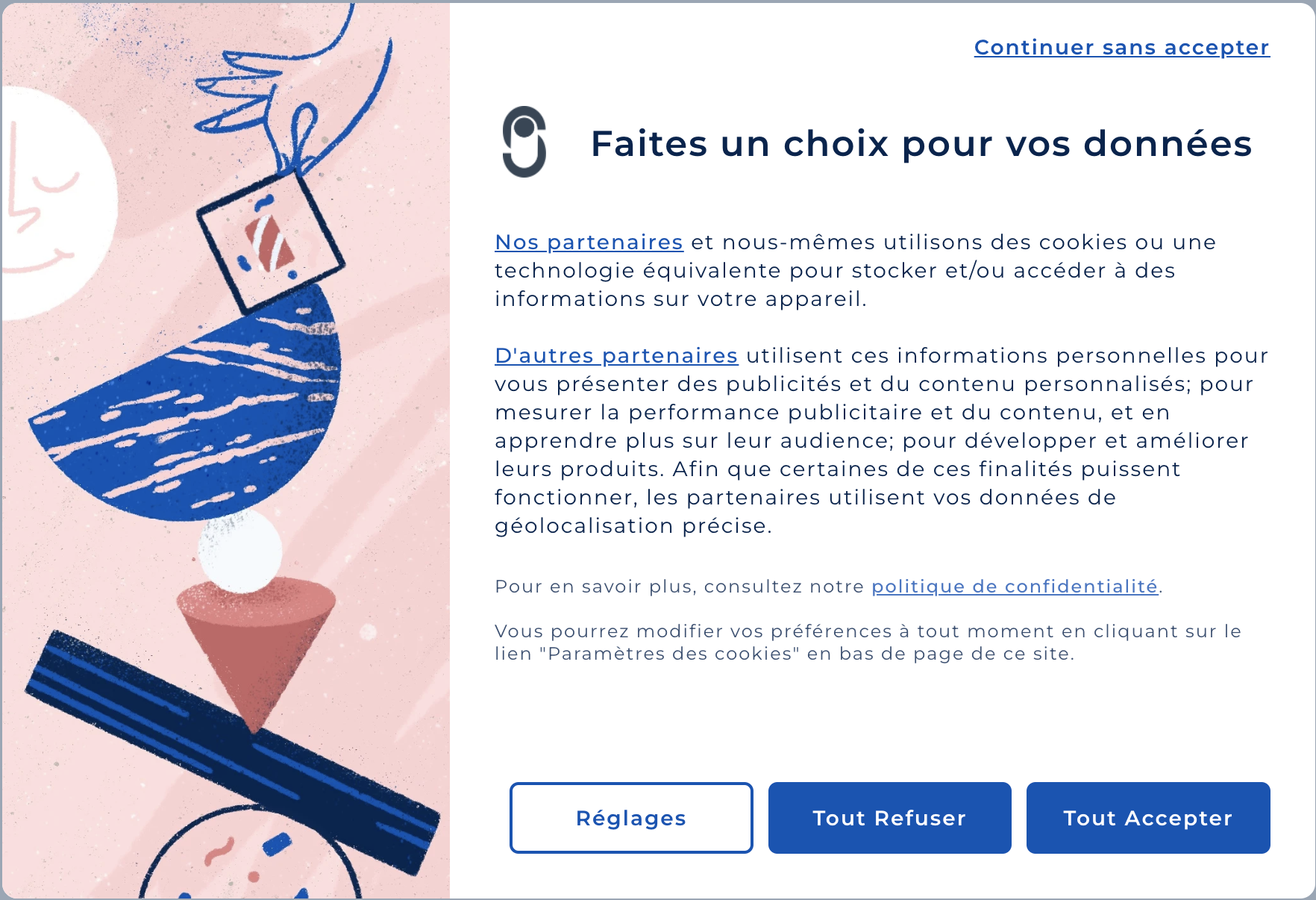 Web notice Clear template introduction page