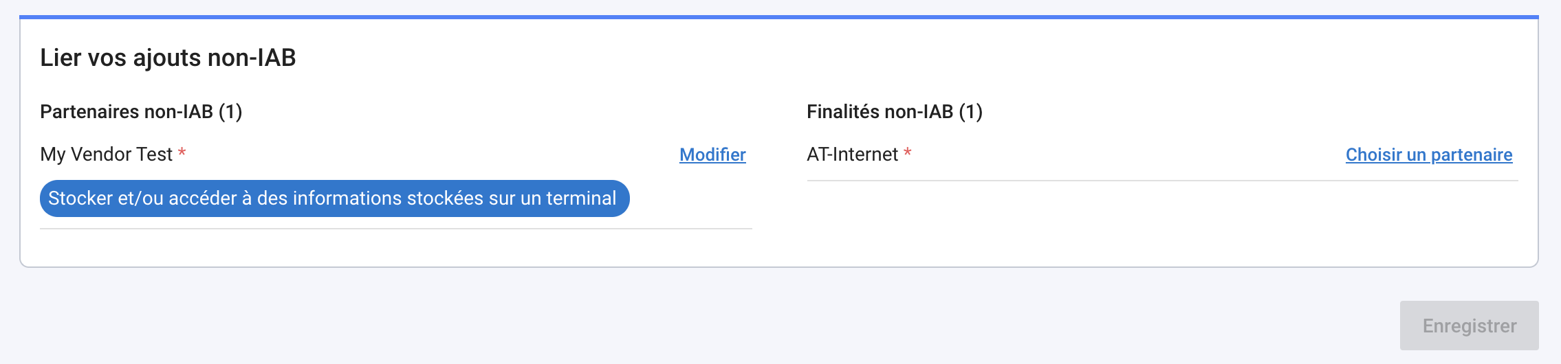 Lier vos ajouts non-IAB