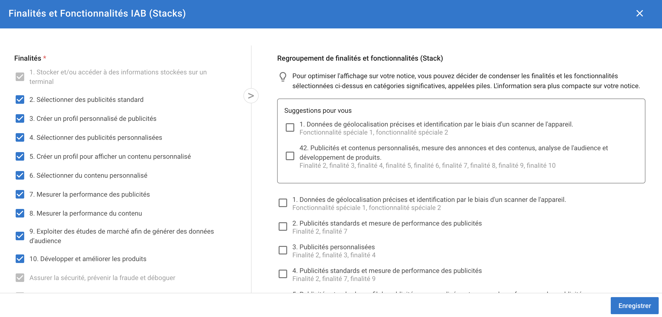 Create source stacks