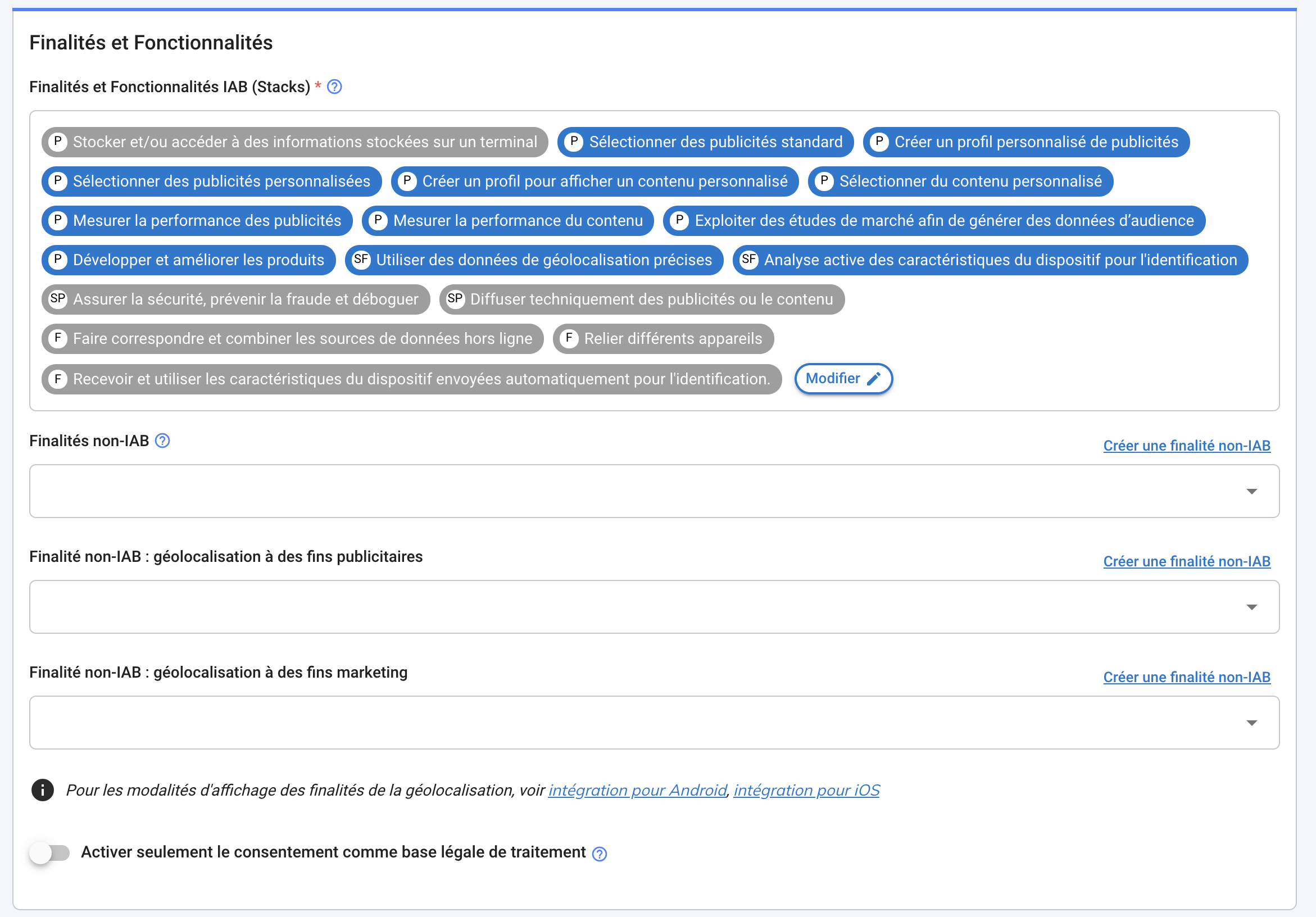 Create source Purposes and features 