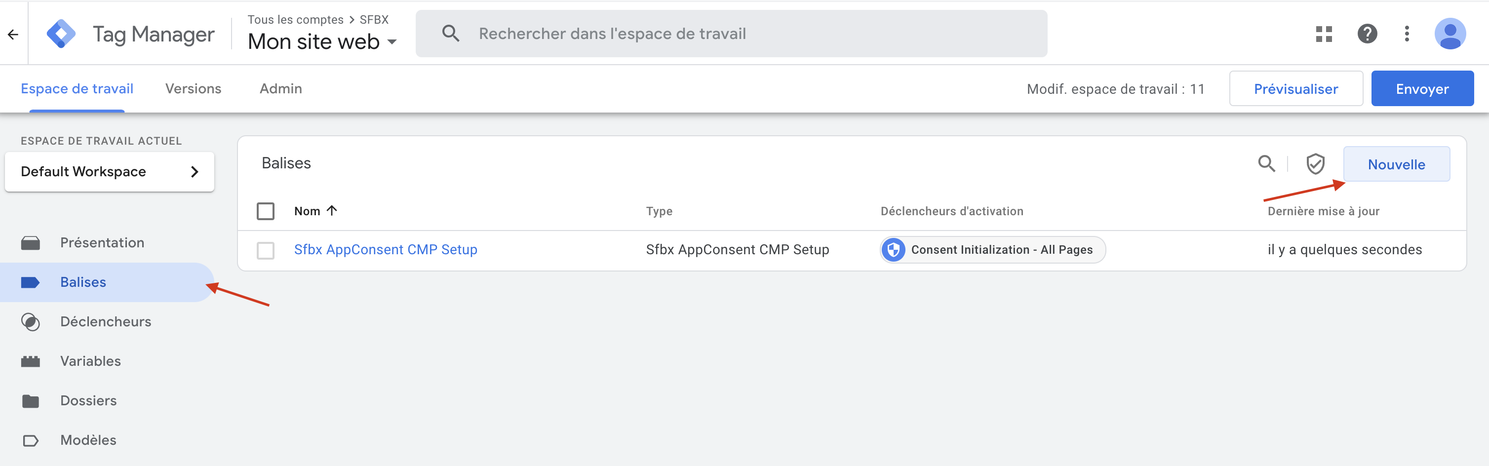 Google Analytics ajout d'un nouveau tag