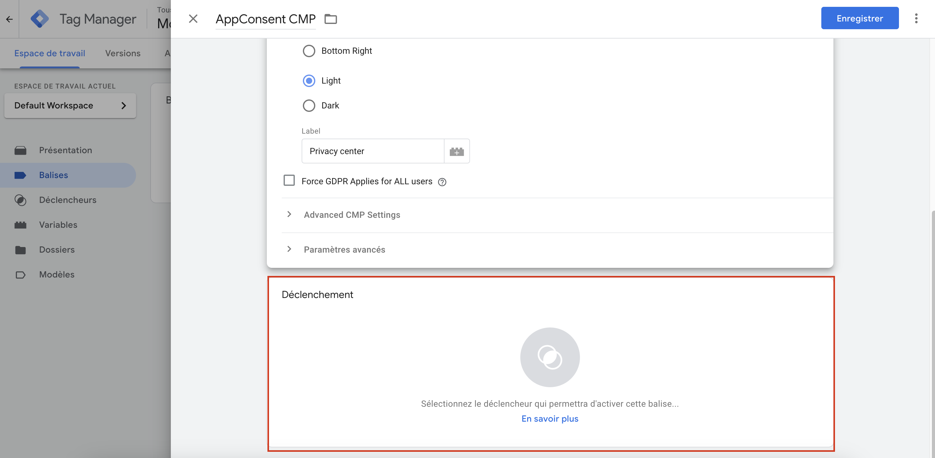 Google Tag Manager import template