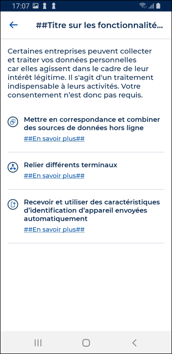 mobile notice mandatories features