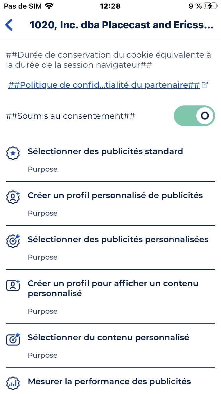 mobile notice partner page