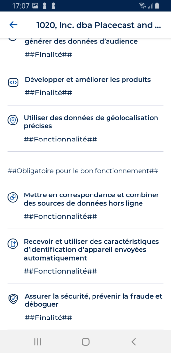 mobile notice partner page