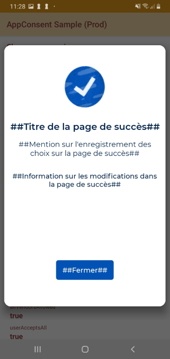 mobile notice success page